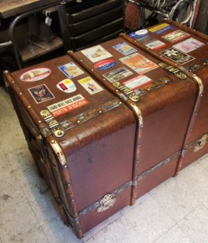 Antico baule da viaggio Cassettiera
