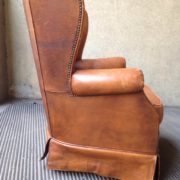 POLTRONA IN PELLE ANNI '50