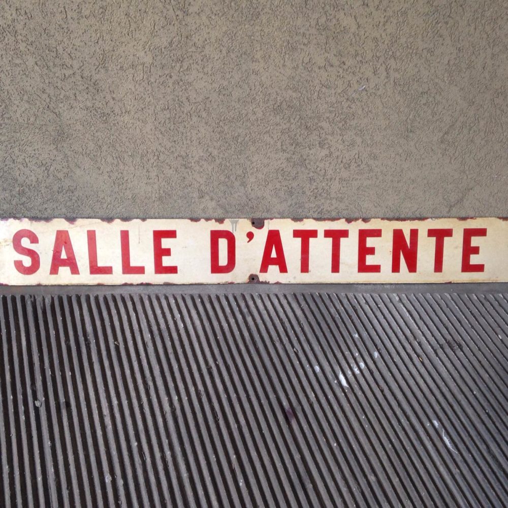 PLACCA 'SALLE D'ATTENTE'