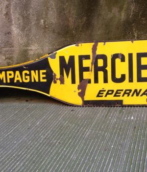 VECCHIA INSEGNA DI UNA MARCA DI CHAMPAGNE FRANCESE