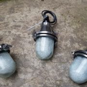 LAMPADE INDUSTRIALI DA SOSPENSIONE IN VETRO SMERIGLIATO