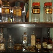 Belletti, bottiglie da Farmacia e varie in vetro