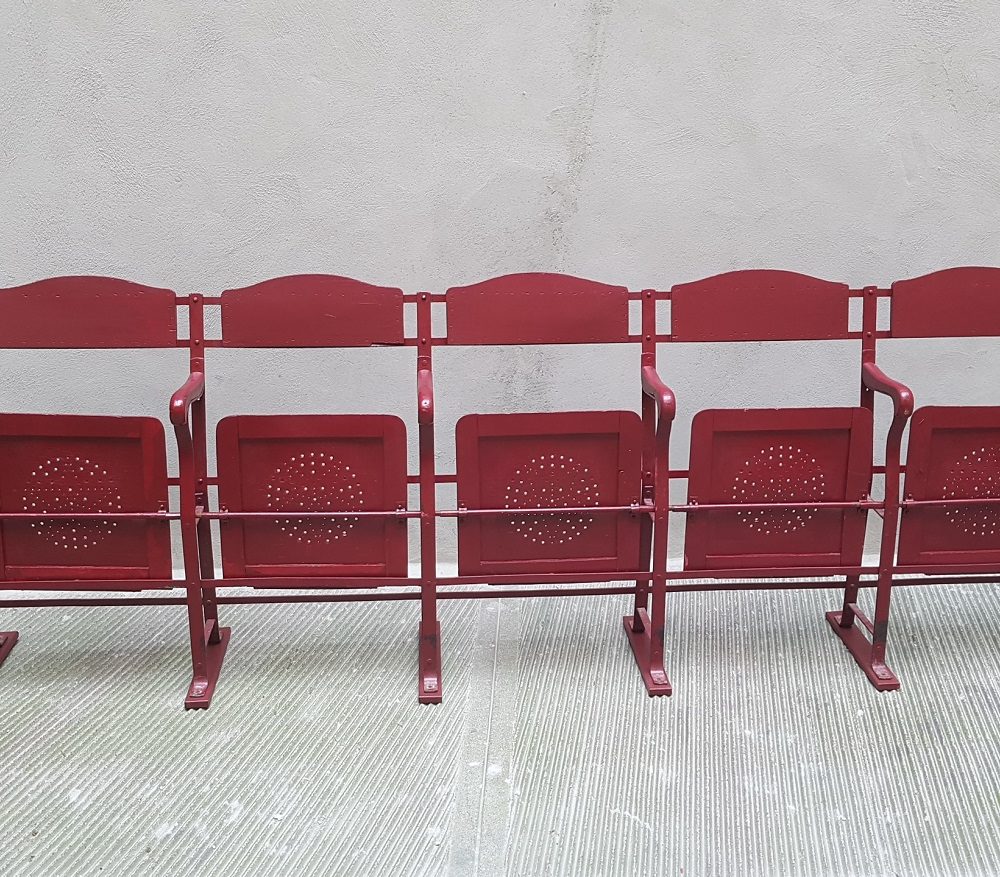 Poltroncine Cinema Legno anni'30