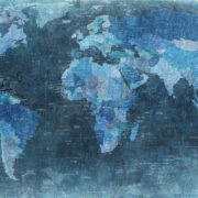 Blue Map of the world_Rebel Walls