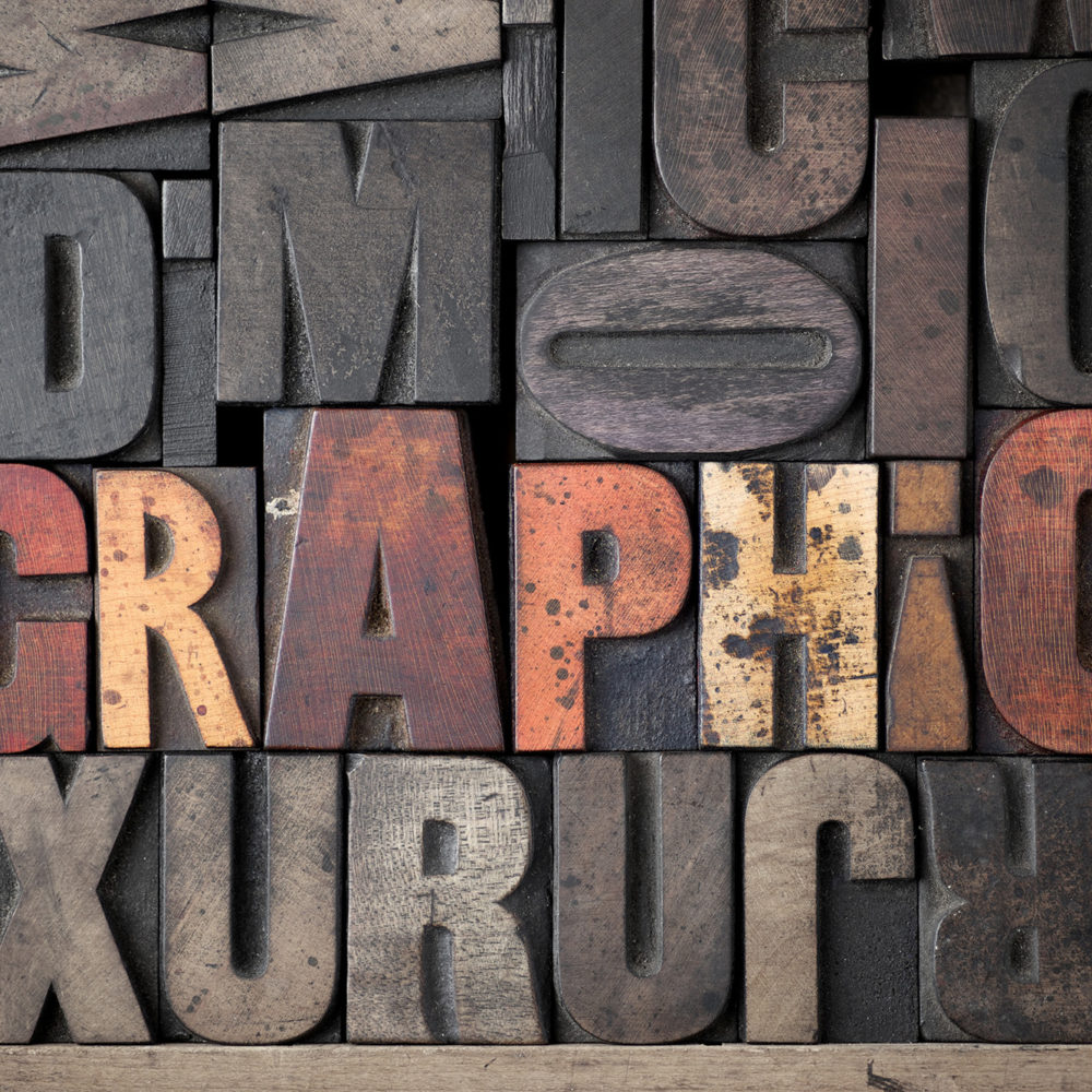 Typography Mold 'Graphic' Wallpaper