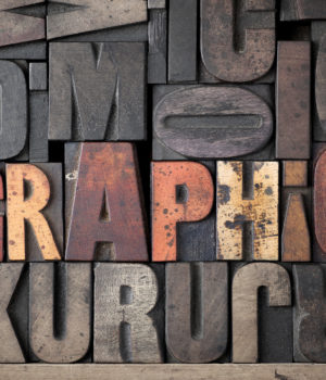 Typography Mold 'Graphic' Wallpaper