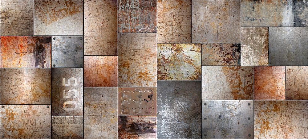 Rust Metal Puzzle Wallpaper