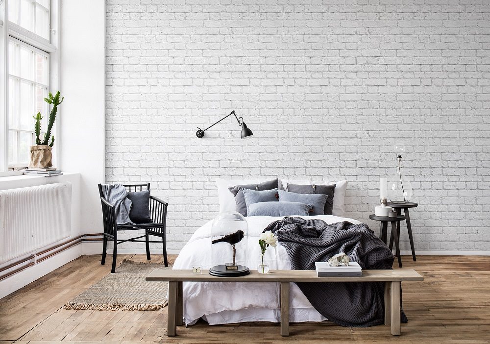 White brick wall Wallpaper