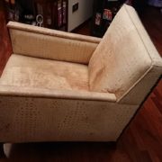 Poltrona anni '30 pelle stampa coccodrillo