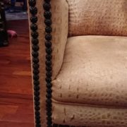 Poltrona anni '30 pelle stampa coccodrillo