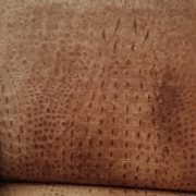 Poltrona anni '30 pelle stampa coccodrillo