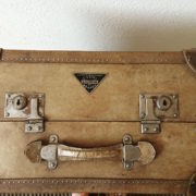 Valigia Baule pergamena anni '40