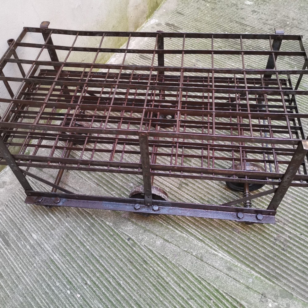 Carrello portabottiglie ferro