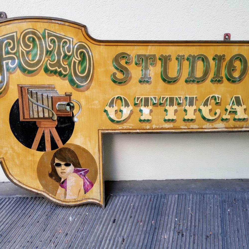 Insegna studio fotografico anni '70