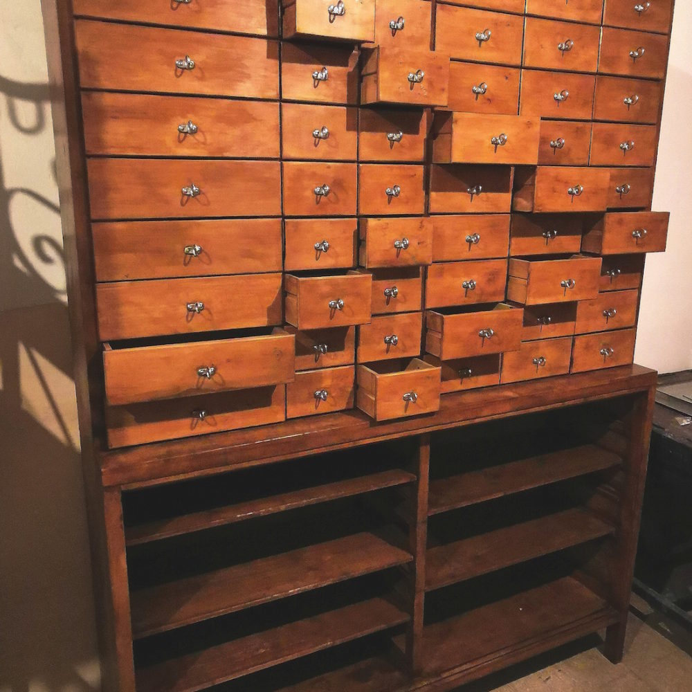 Cassettiera legno anni 60