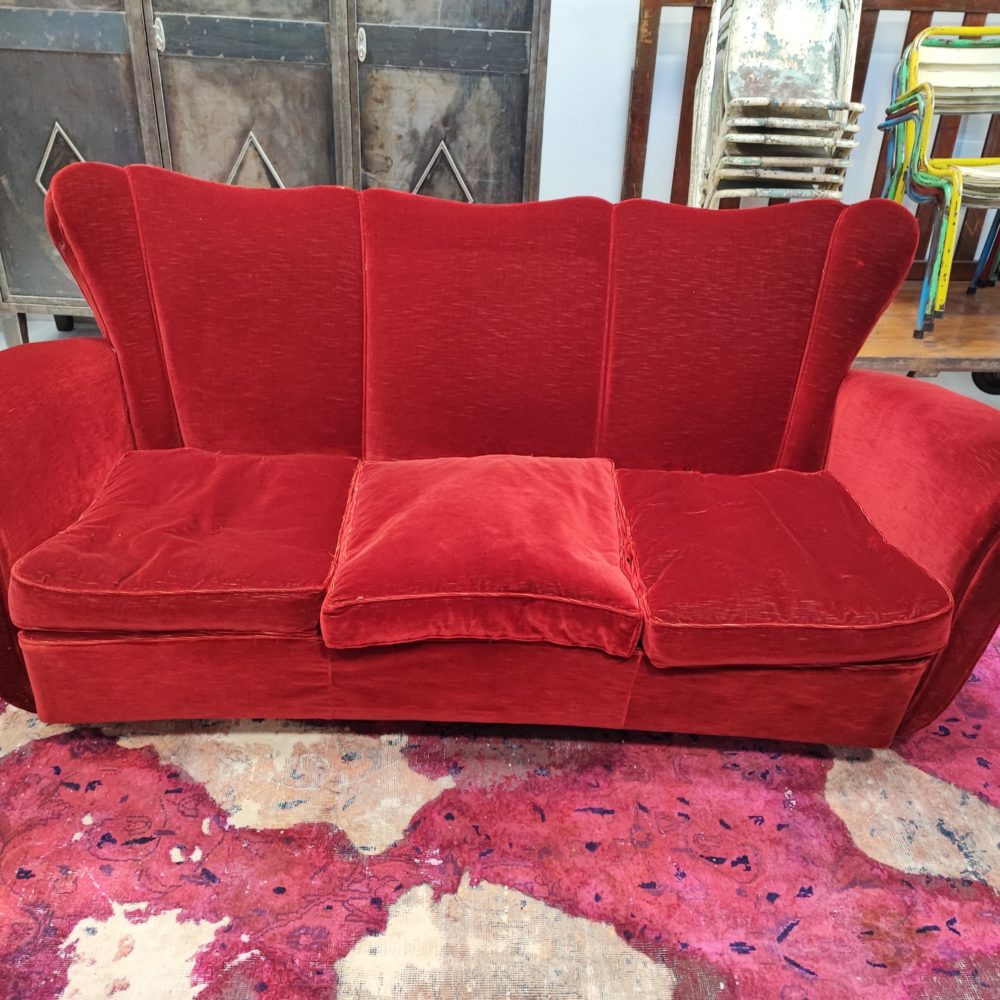 Divano Velluto Rosso