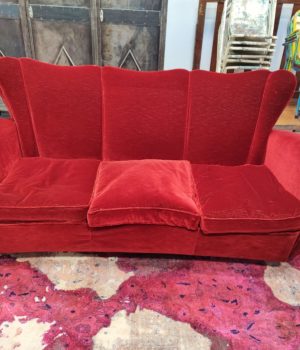 Divano Velluto Rosso