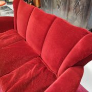 Divano Velluto Rosso