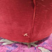 Poltrone velluto rosso