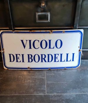 insegna vicolo dei bordelli