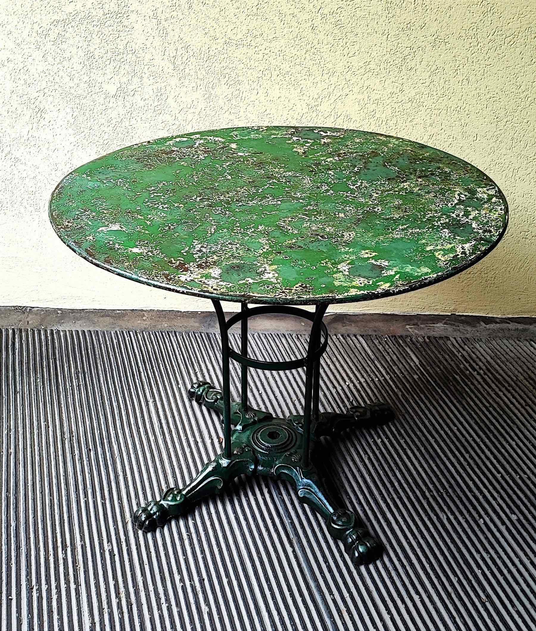 Tavolo da giardino in ferro, anni '40