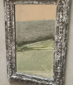 Specchio con cornice in ferro lavorato