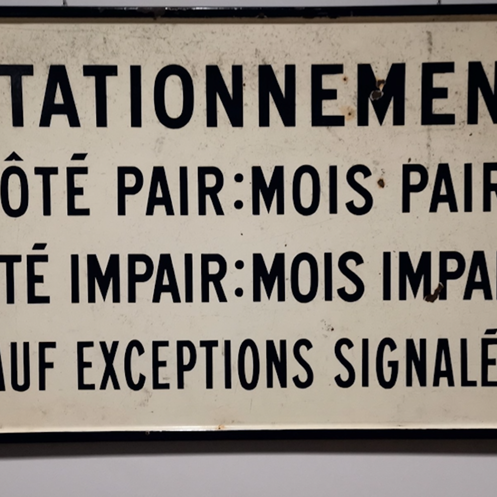Insegna stradale francese