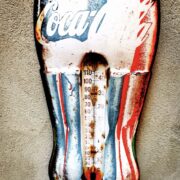 Bottiglia Coca Cola da muro con termometro