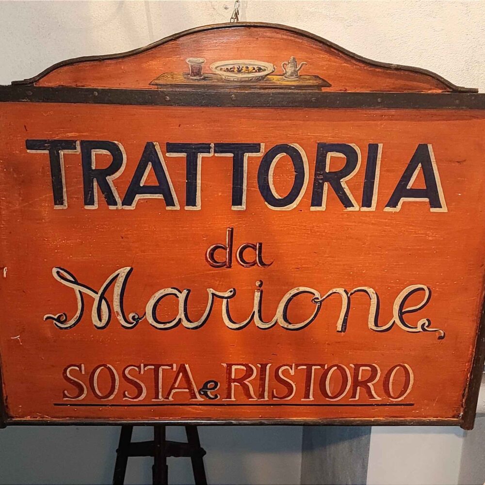 Insegna antica trattoria