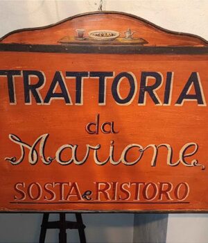 Insegna antica trattoria