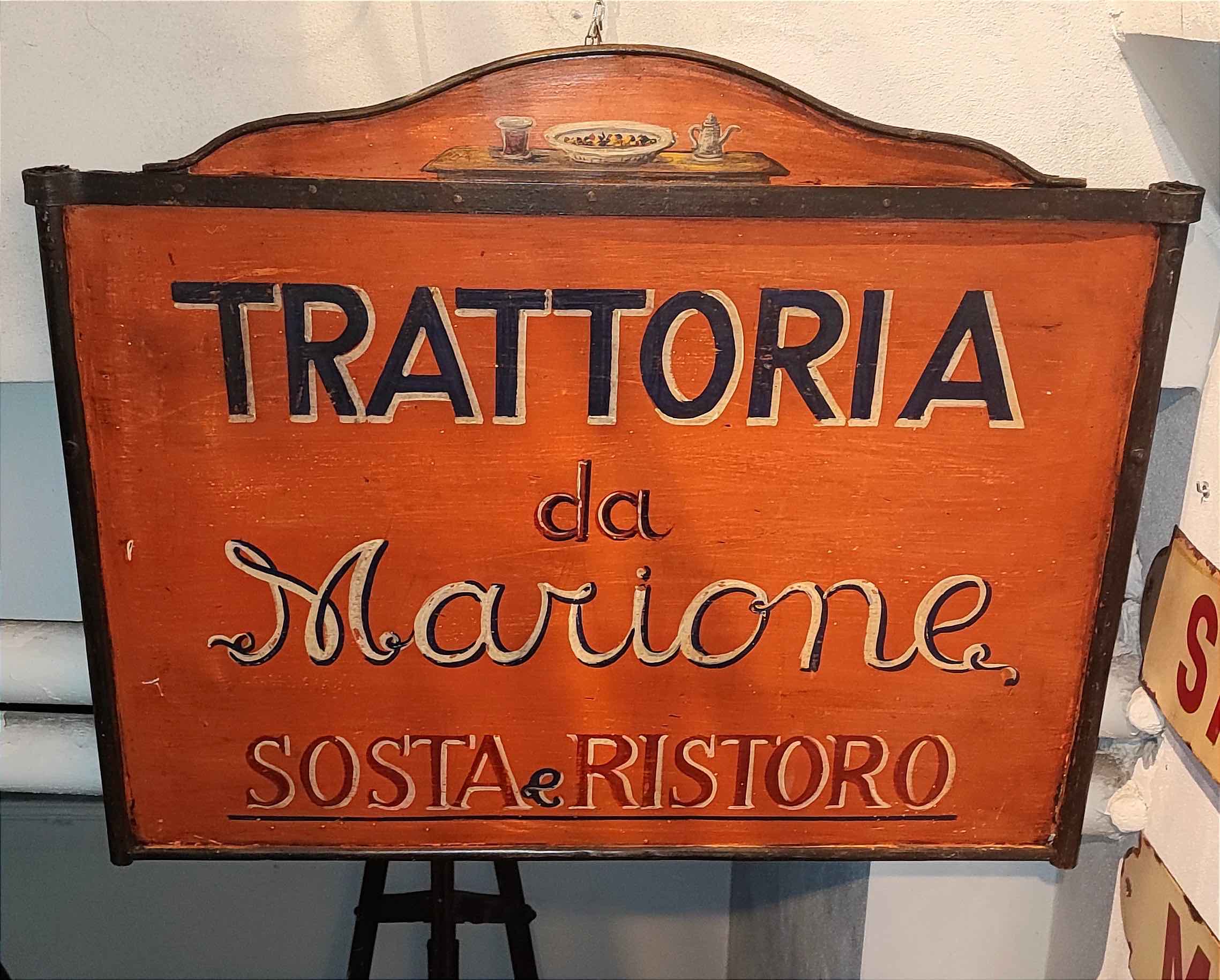 Insegna antica trattoria