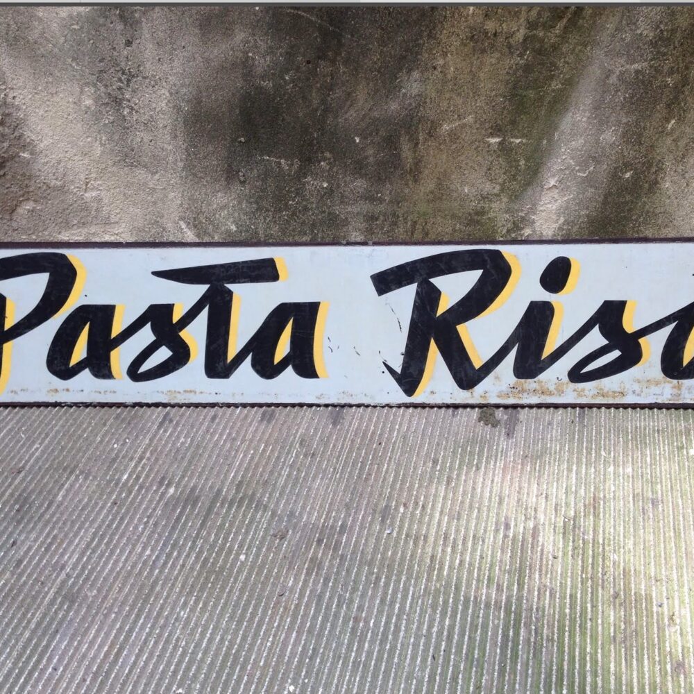 insegna pasta riso