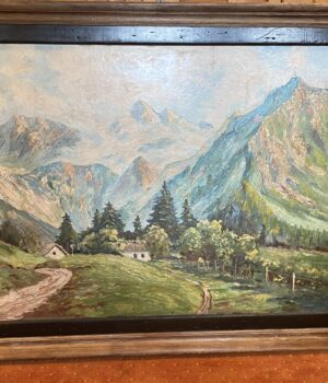 Quadro francese del Monte Bianco